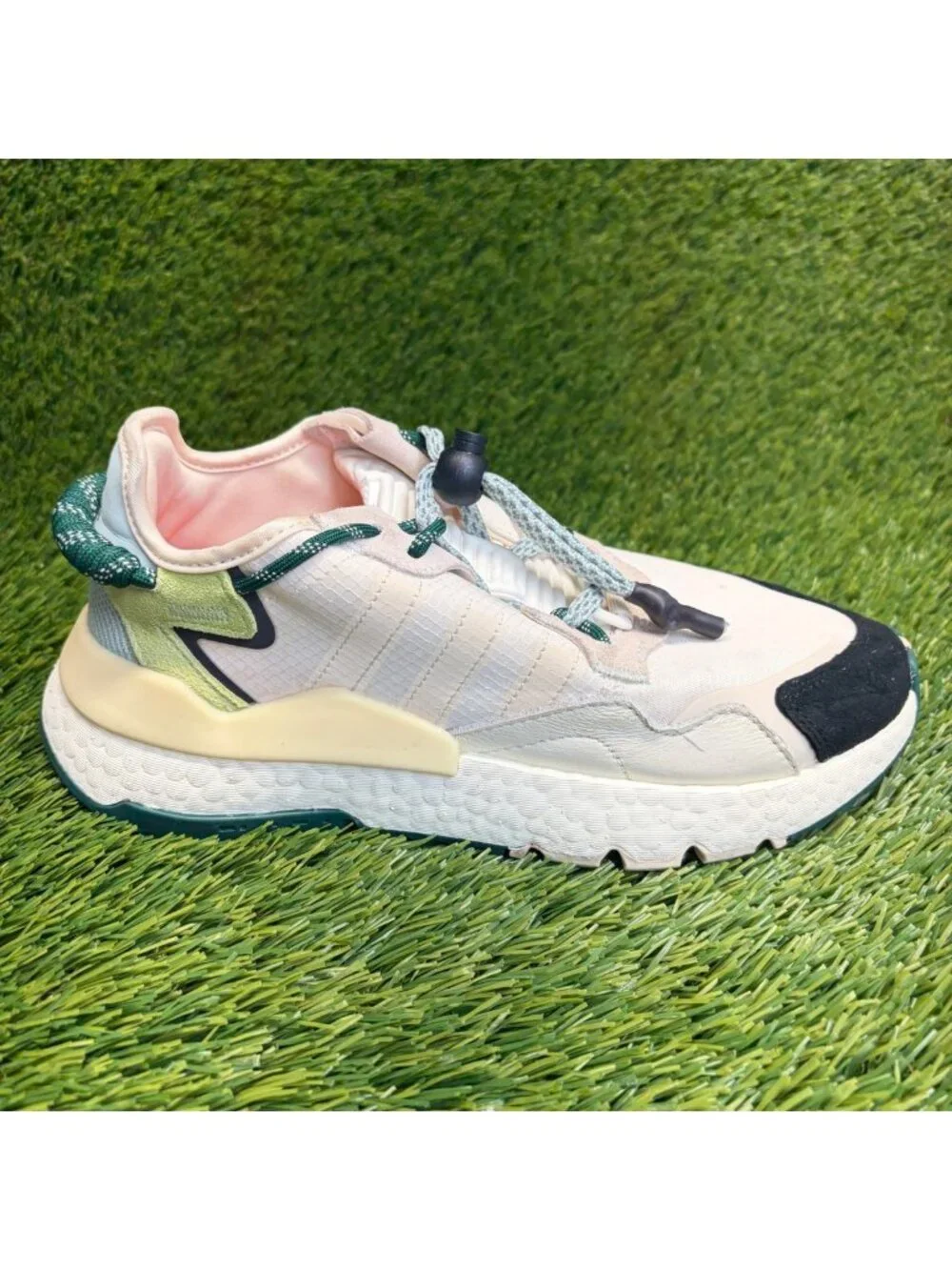 Adidas Nite Jogger x Ivy Park Ecru Tint Mens Size 6 White Running Shoes Sneakers